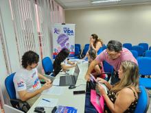 A ação de renegociação de dívidas faz alusão à campanha Agosto Lilás